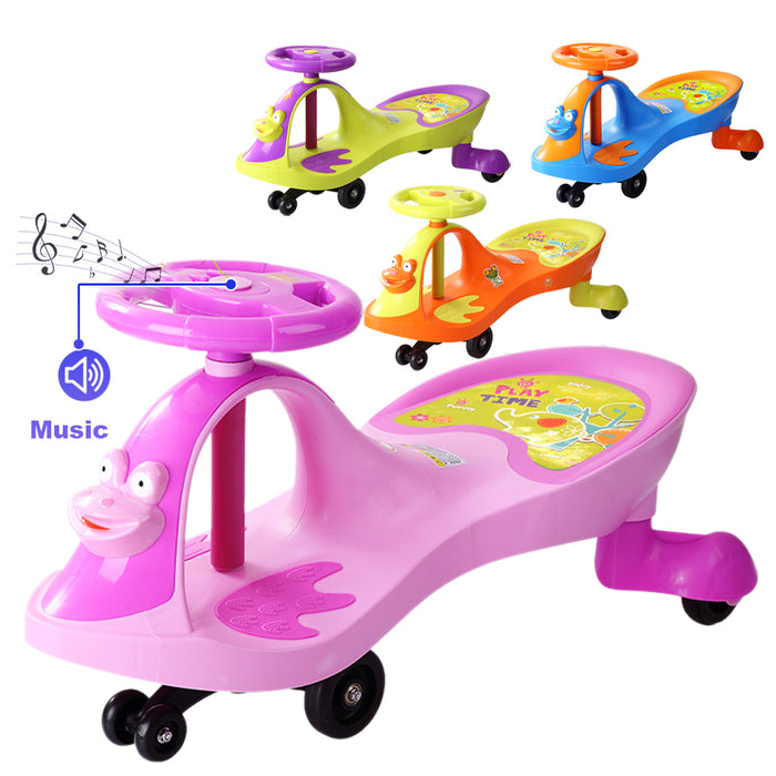 Swivel Scooter Wiggle Gyro Swing Car Twist & Go Kid  Car Child Miusic Ride On Toy