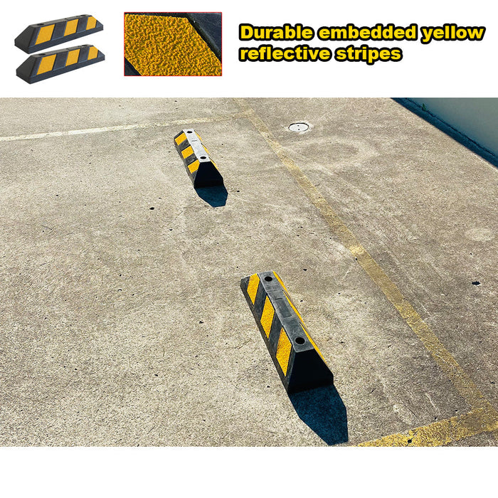 Parkero Rubber Driveway Stopper 550mm Parking Blocks Wheel Stops Guide Wheel Stops Parking Trade Me