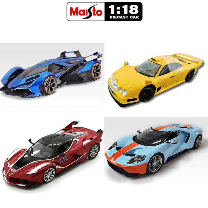 Maisto 1:18 Diecast Model Car Special Edition Lamborghini/ Ferrari/ Ford/ Benz