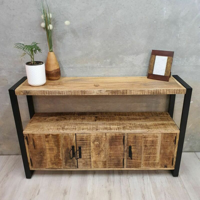 Bethany Mango Wood Side Cabinet/Buffet Table/Side Boards 120cm Long