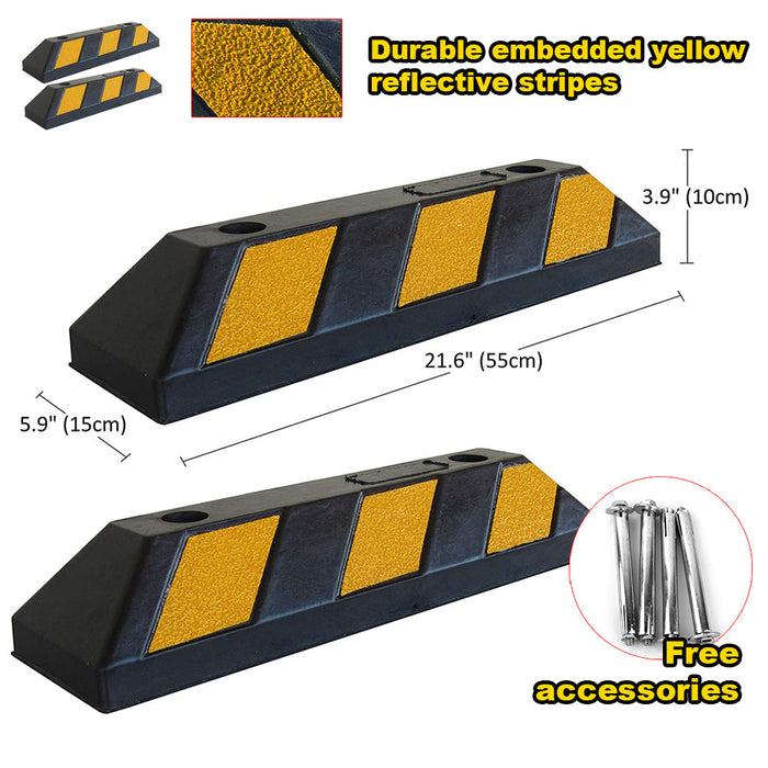Parkero Rubber Driveway Stopper 550mm Parking Blocks Wheel Stops Guide Wheel Stops Parking Trade Me