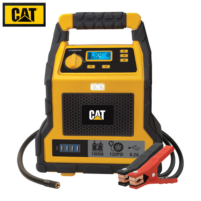 CAT Power Station 1000 Peak Amp Jump Starter Professional Air Compressor