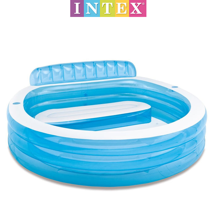 Intex Inflatable Kid Family Lounge Swimming Pool With Bench backrest Outdoor AU STOCK