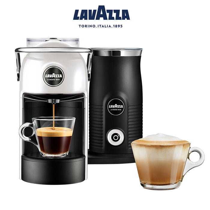 Lavazza A Modo Mio Jolie & Milk Coffee Machine Bonus Capsules With Milk Frother