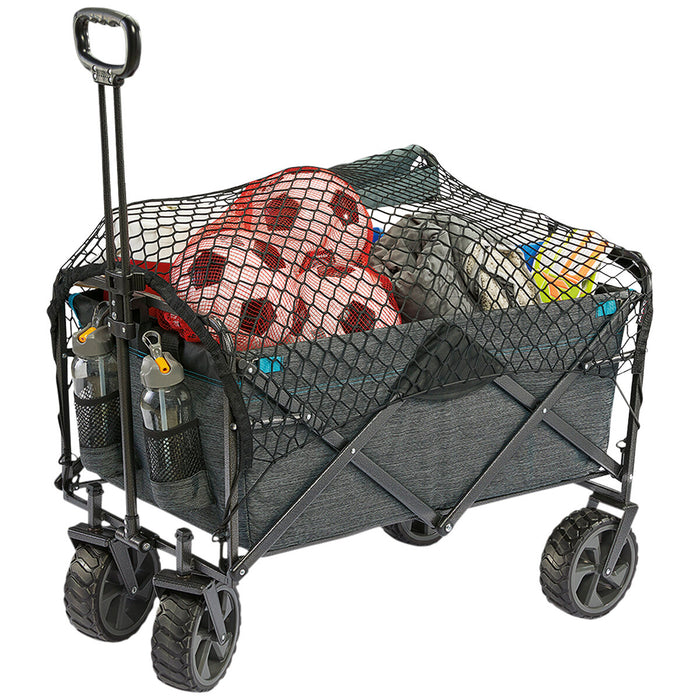 Folding Wagon Cart Trolley 136KG Weight Capacity With Extra Large Wheels AU STOCK