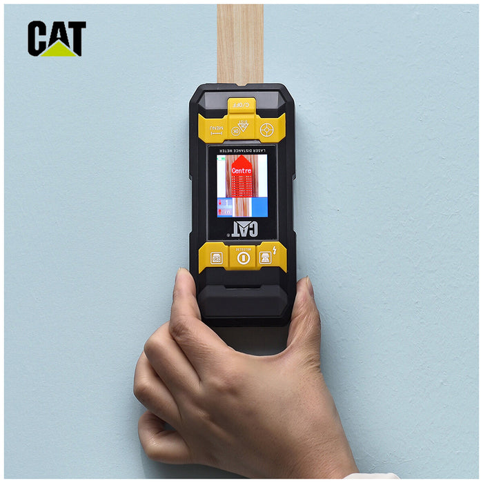 CAT 4-in-1 Rechargeable Stud Finder Laser Distance Measure Laser & Tape Measure