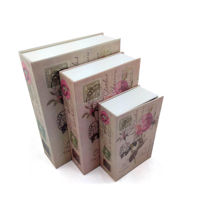 Flower Security Money Dictionary Secret box Book Key Locker Lock Safe Cash Hidden