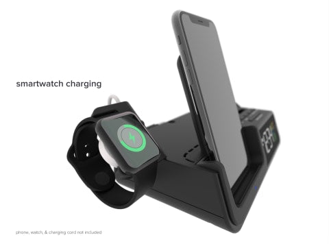 La Crosse Technology Projection Digital Clock Wireless Multifunction Charger