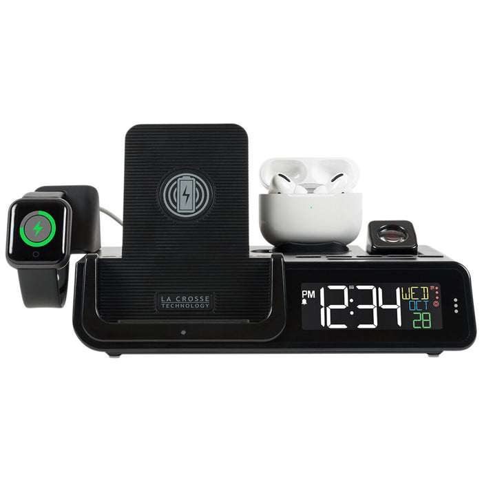 La Crosse Technology Projection Digital Clock Wireless Multifunction Charger