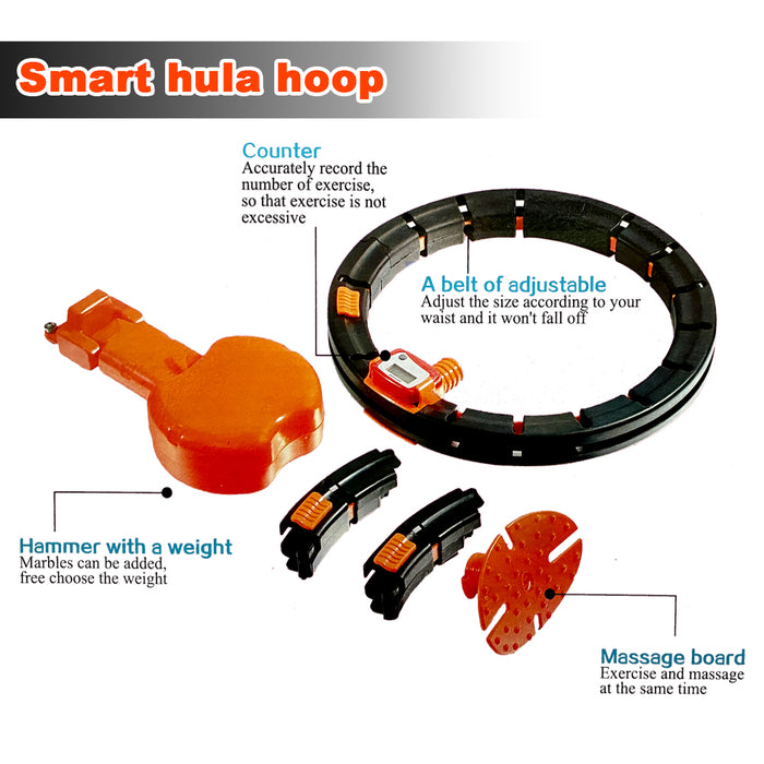 Smart Hula Hoop Detachable Exercise Lose Weight Portable Sports Circle