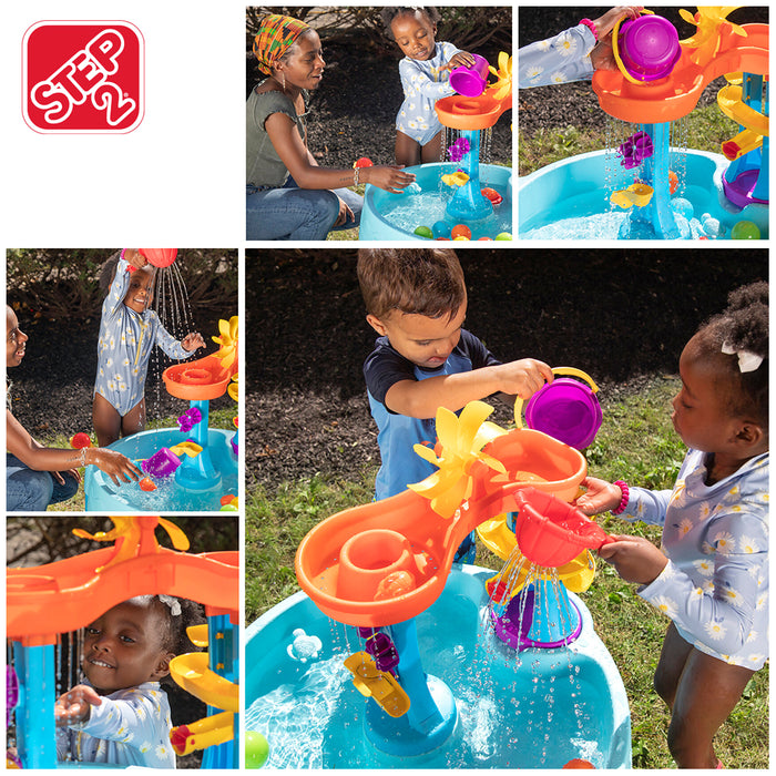 Step2 Rushing Rapids Play Summer Seaside Showers Water Table With 21 Accessories AU STOCK