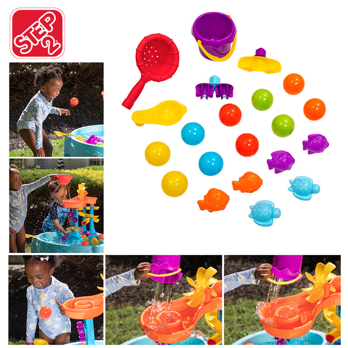 Step2 Rushing Rapids Play Summer Seaside Showers Water Table With 21 Accessories AU STOCK