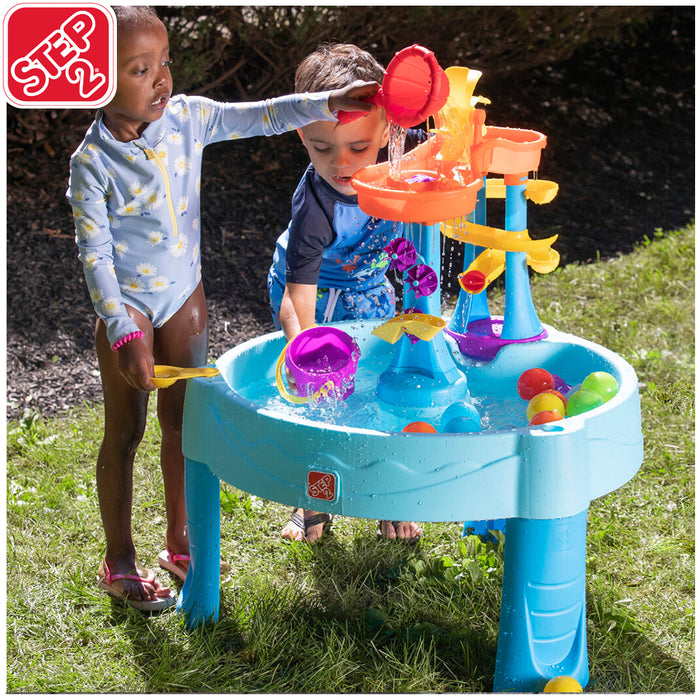 Step2 Rushing Rapids Play Summer Seaside Showers Water Table With 21 Accessories AU STOCK