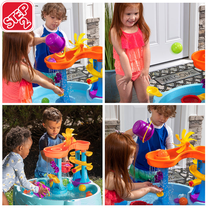 Step2 Rushing Rapids Play Summer Seaside Showers Water Table With 21 Accessories AU STOCK